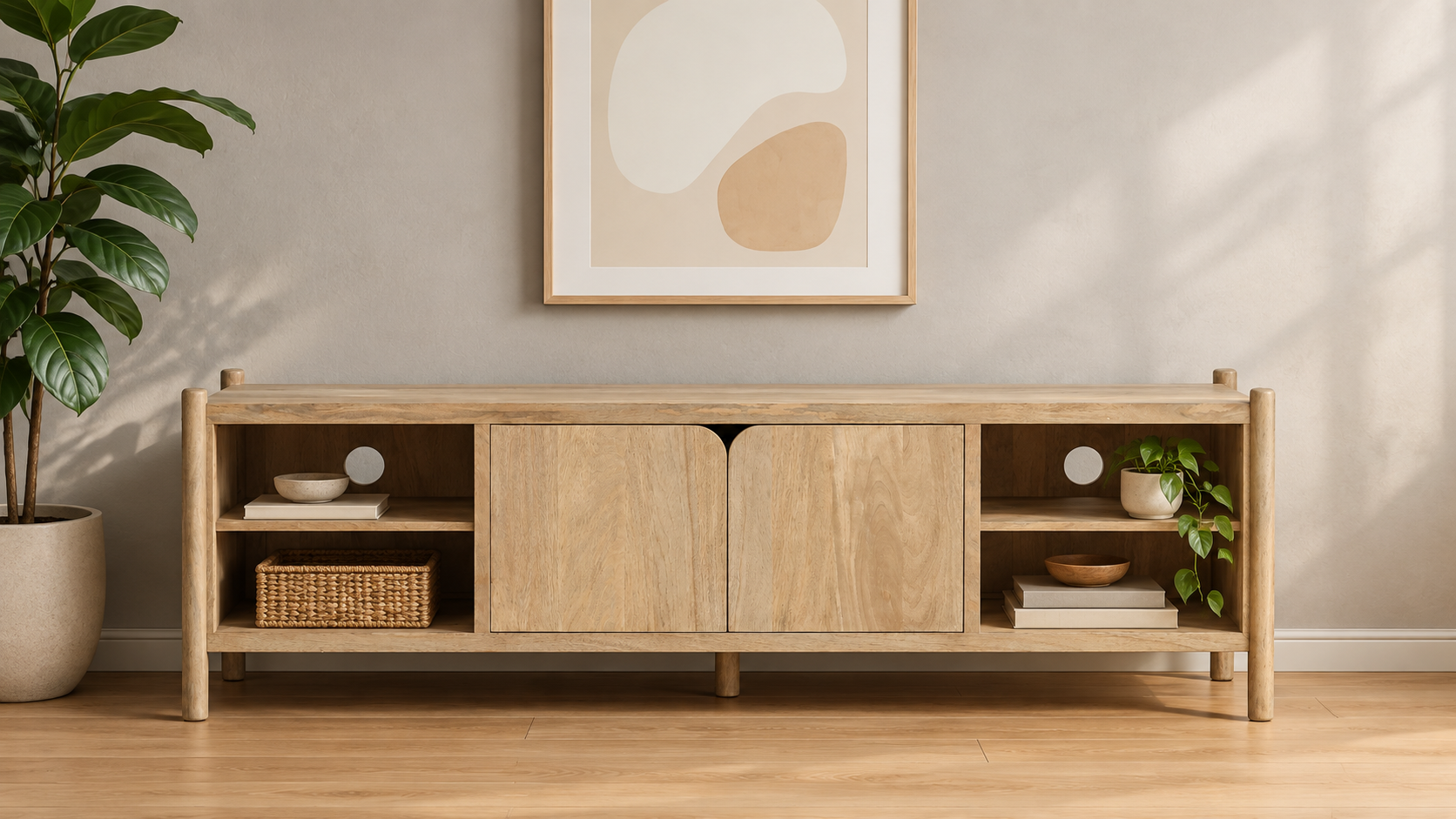 Timber Media Console