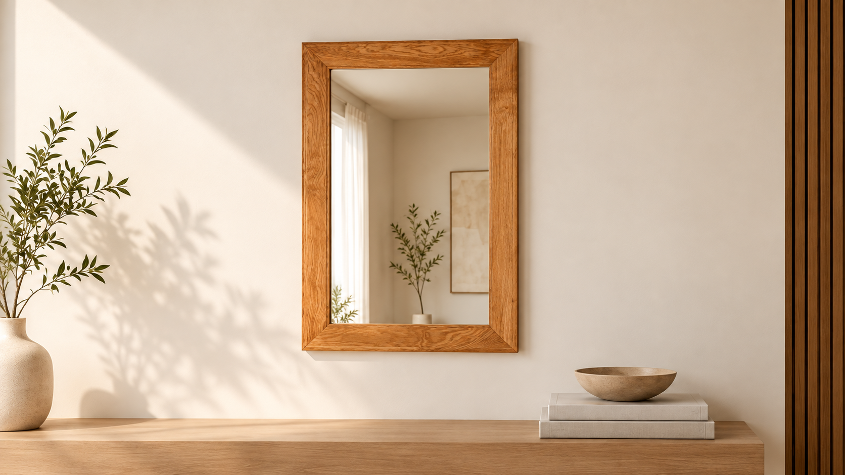 Solid Timber Screen