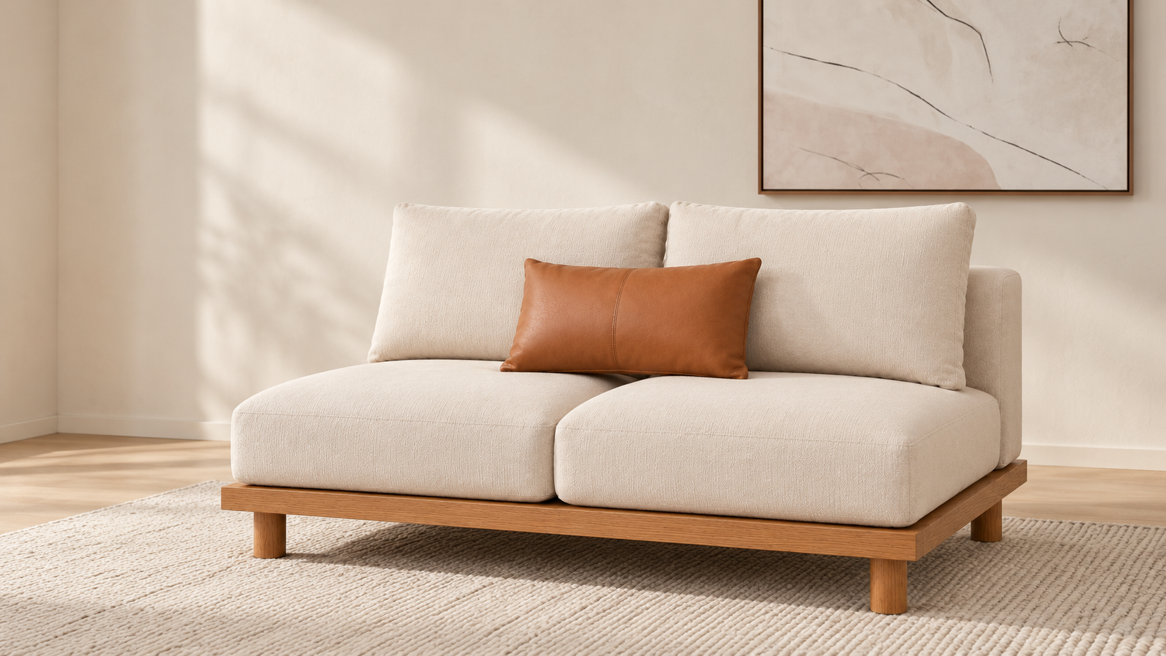 Modern White Sofa